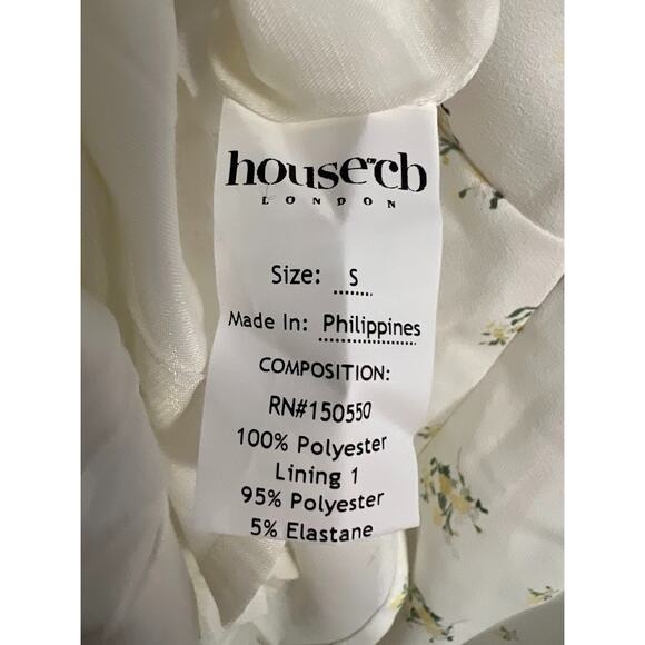 House of CB Alicia White Floral Midi Sundress Size S Small - Picture 8 of 10